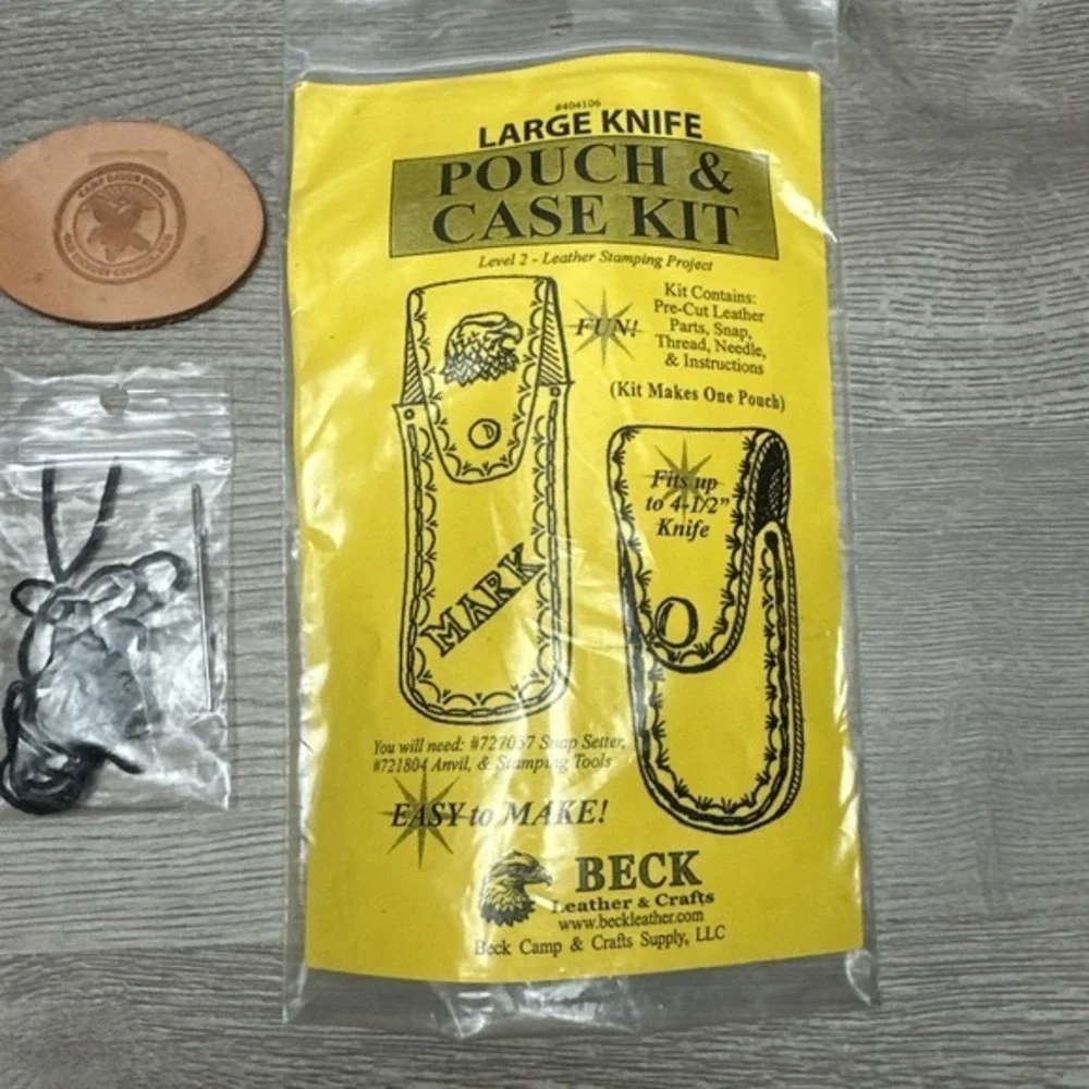 Camp Raven Knob 2009 Pocket Beck Leather Knife Kit‎ Assembled Pouch Old Hickory